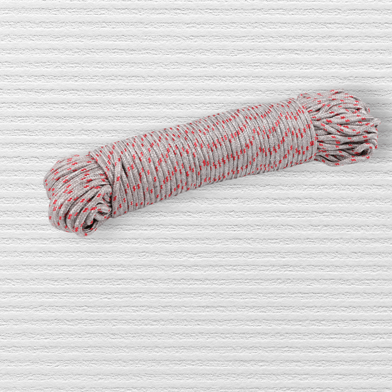 Sport si Outdoor - Camping - Accesorii camping si drumetii - Snur rotund parasute, diametru 5 mm, lungime 5 m, Gri deschis - Infinity.ro