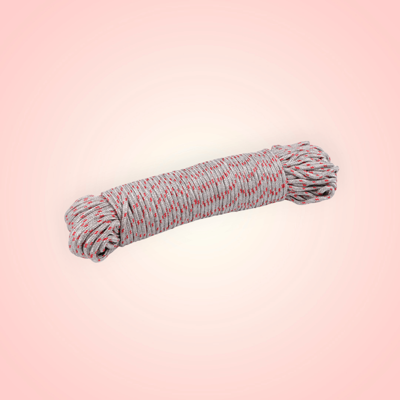 Sport si Outdoor - Camping - Accesorii camping si drumetii - Snur rotund parasute, diametru 5 mm, lungime 5 m, Gri deschis - Infinity.ro