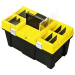 Casa si Gradina - Constructii - Depozitare, transport si protectie - Organizatoare si cutii scule - Cutie de scule, galben, 595x337x316 mm, plastic - Infinity.ro