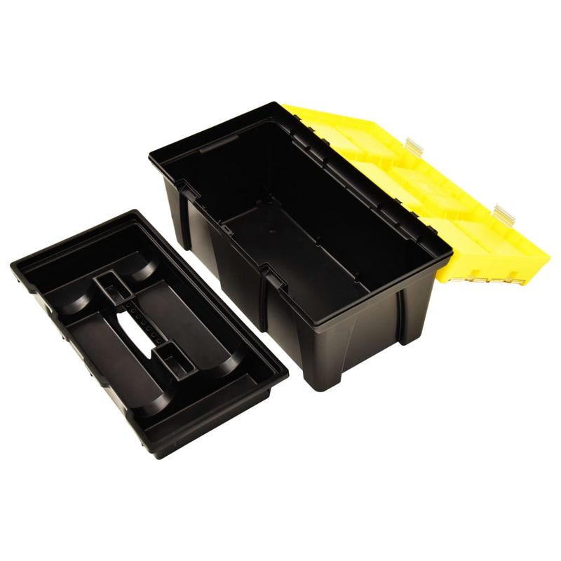 Casa si Gradina - Constructii - Depozitare, transport si protectie - Organizatoare si cutii scule - Cutie de scule, galben, 595x337x316 mm, plastic - Infinity.ro