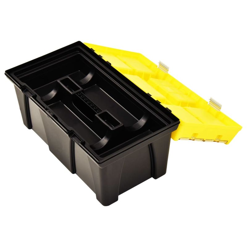 Casa si Gradina - Constructii - Depozitare, transport si protectie - Organizatoare si cutii scule - Cutie de scule, galben, 595x337x316 mm, plastic - Infinity.ro