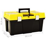 Casa si Gradina - Constructii - Depozitare, transport si protectie - Organizatoare si cutii scule - Cutie de scule, galben, 595x337x316 mm, plastic - Infinity.ro