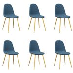 Casa si Gradina - Mobilier - Scaune si fotolii - Scaune - Scaune de sufragerie, 6 buc., gri deschis, catifea - Infinity.ro