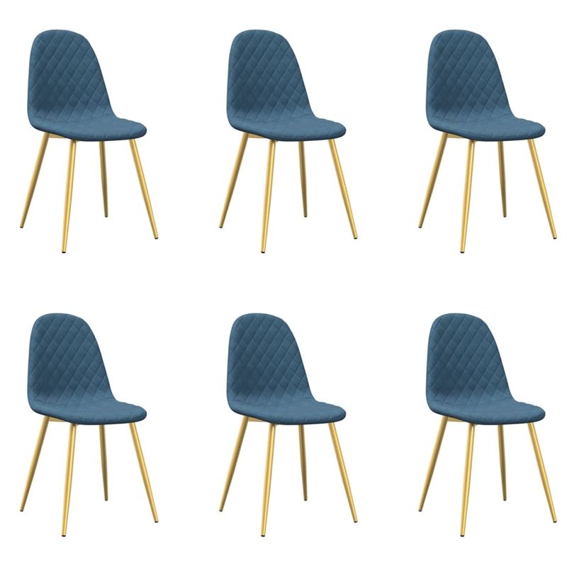 Casa si Gradina - Mobilier - Scaune si fotolii - Scaune - Scaune de sufragerie, 6 buc., gri deschis, catifea - Infinity.ro