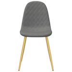 Casa si Gradina - Mobilier - Scaune si fotolii - Scaune - Scaune de sufragerie, 6 buc., gri deschis, catifea - Infinity.ro