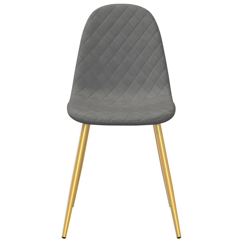 Casa si Gradina - Mobilier - Scaune si fotolii - Scaune - Scaune de sufragerie, 6 buc., gri deschis, catifea - Infinity.ro
