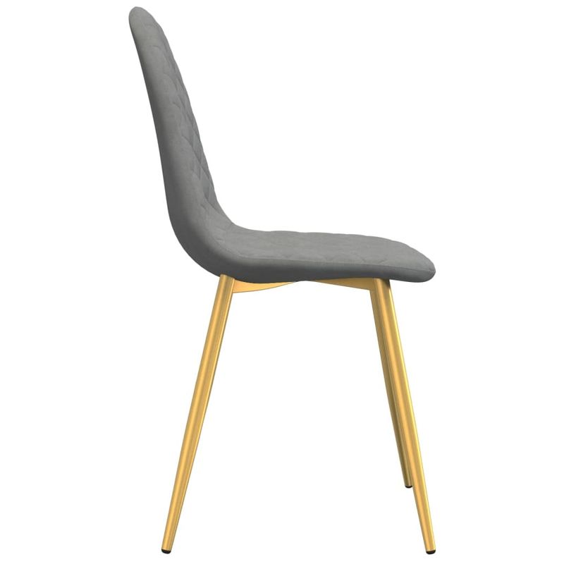 Casa si Gradina - Mobilier - Scaune si fotolii - Scaune - Scaune de sufragerie, 6 buc., gri deschis, catifea - Infinity.ro