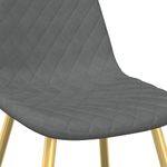 Casa si Gradina - Mobilier - Scaune si fotolii - Scaune - Scaune de sufragerie, 6 buc., gri deschis, catifea - Infinity.ro