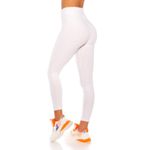 Sport si Outdoor - Echipament Sportiv - Imbracaminte sport - Colanti sport - Colanti modelatori, cu talie inalta, albi, marimea S/M - Infinity.ro