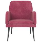 Casa si Gradina - Mobilier - Scaune si fotolii - Fotolii - Fotoliu, rosu vin, 62x79x79 cm, catifea - Infinity.ro