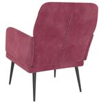 Casa si Gradina - Mobilier - Scaune si fotolii - Fotolii - Fotoliu, rosu vin, 62x79x79 cm, catifea - Infinity.ro