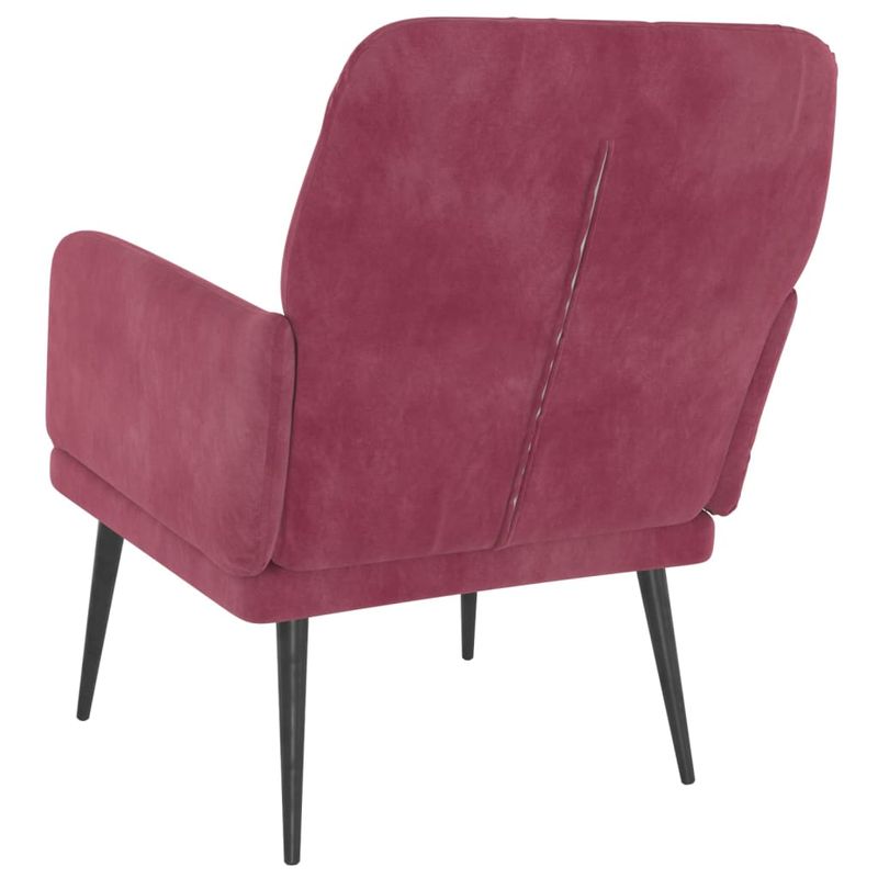Casa si Gradina - Mobilier - Scaune si fotolii - Fotolii - Fotoliu, rosu vin, 62x79x79 cm, catifea - Infinity.ro