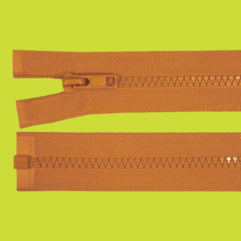 Casa si Gradina - Decoratiuni - DIY - Articole mercerie - Fermoar plastic detasabil, lungime 80 cm, Bej maroniu - Infinity.ro