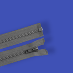 Casa si Gradina - Decoratiuni - DIY - Articole mercerie - Fermoar plastic detasabil Crisalida, lungime 60 cm, Gri - Infinity.ro