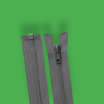 Casa si Gradina - Decoratiuni - DIY - Articole mercerie - Fermoar plastic detasabil Crisalida, lungime 60 cm, Gri - Infinity.ro