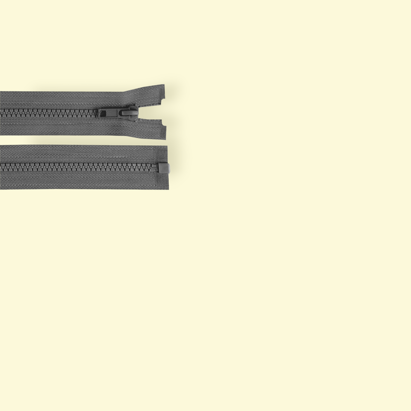 Casa si Gradina - Decoratiuni - DIY - Articole mercerie - Fermoar plastic detasabil Crisalida, lungime 60 cm, Gri - Infinity.ro