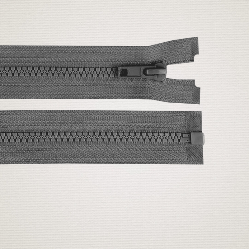 Casa si Gradina - Decoratiuni - DIY - Articole mercerie - Fermoar plastic detasabil Crisalida, lungime 60 cm, Gri - Infinity.ro