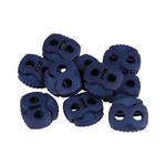 Casa si Gradina - Decoratiuni - DIY - Articole mercerie - Set 10 opritori pentru snur cu 2 gauri, 20 x 20 mm Bleumarin - Infinity.ro