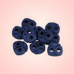 Casa si Gradina - Decoratiuni - DIY - Articole mercerie - Set 10 opritori pentru snur cu 2 gauri, 20 x 20 mm Bleumarin - Infinity.ro