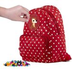 Carti si Birotica - Rechizite - Rucsacuri si genti scolare - Pixie - Rucsac rosu cu buline roz - Infinity.ro