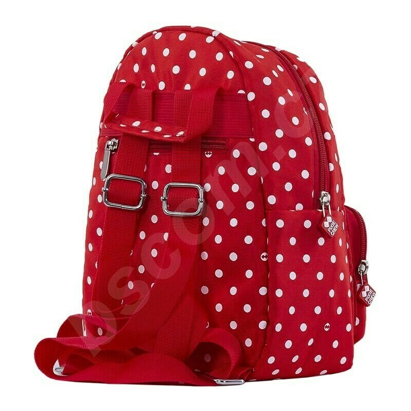 Carti si Birotica - Rechizite - Rucsacuri si genti scolare - Pixie - Rucsac rosu cu buline roz - Infinity.ro