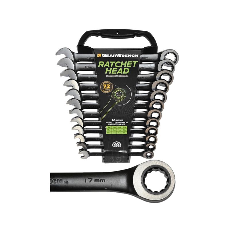 Casa si Gradina - Constructii - Scule de mana si unelte - Chei si truse chei - Set chei combinate GearWrench 9412BE, Ø8-19 mm, 12 piese - Infinity.ro
