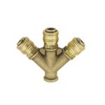 Casa si Gradina - Sanitare - Instalatii hidro - Fitinguri - Distribuitor aer comprimat cu 3 capete de cuplare Ludecke VWS38ES - Infinity.ro