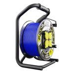 Casa si Gradina - Electrice - Accesorii electrice - Prelungitoare, triple, fise - Prelungitor profesional electric pe tambur H05RR-F KEL 99463, 40 m - Infinity.ro