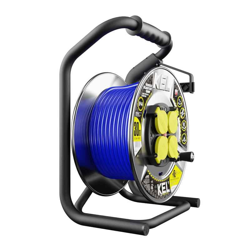 Casa si Gradina - Electrice - Accesorii electrice - Prelungitoare, triple, fise - Prelungitor profesional electric pe tambur H07BQ-F KEL 99455, 30 m - Infinity.ro