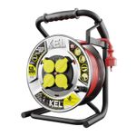 Casa si Gradina - Electrice - Accesorii electrice - Prelungitoare, triple, fise - Prelungitor profesional electric pe tambur H05RR-F KEL 99470, 50 m - Infinity.ro