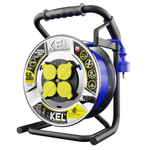 Casa si Gradina - Electrice - Accesorii electrice - Prelungitoare, triple, fise - Prelungitor profesional electric pe tambur H07BQ-F KEL 99471, 50 m - Infinity.ro