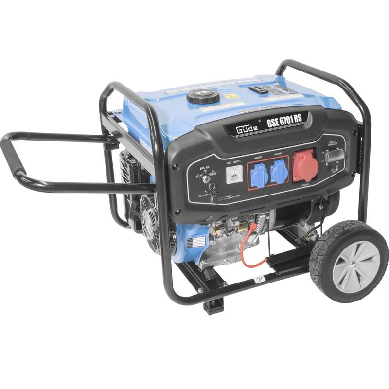 Casa si Gradina - Electrice - Generatoare electrice - Generator de curent pe benzina GSE 6701 RS Guede 40730, 9000 W, 2x230 V, 1x400 V - Infinity.ro