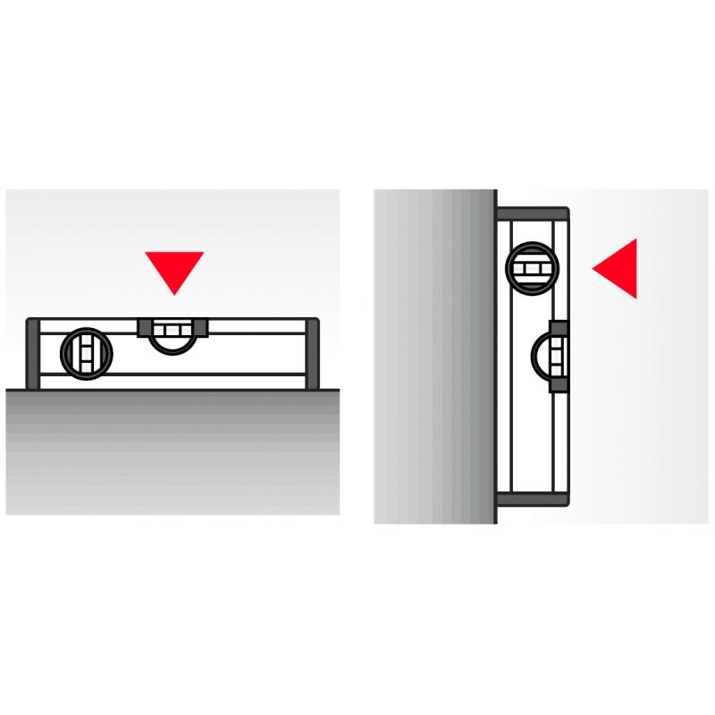 Casa si Gradina - Constructii - Scule de mana si unelte - Unelte de masurat - Nivela Alustar 691 BMI 691080M, 80 cm - Infinity.ro
