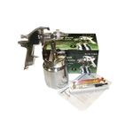 Casa si Gradina - Constructii - Vopsea si tencuieli - Pistoale si sisteme de vopsit si tencuit - Pistol de vopsit cu aer comprimat alimentare prin suctiune Troy 18619, 1000 ml, Ø1.8 mm - Infinity.ro