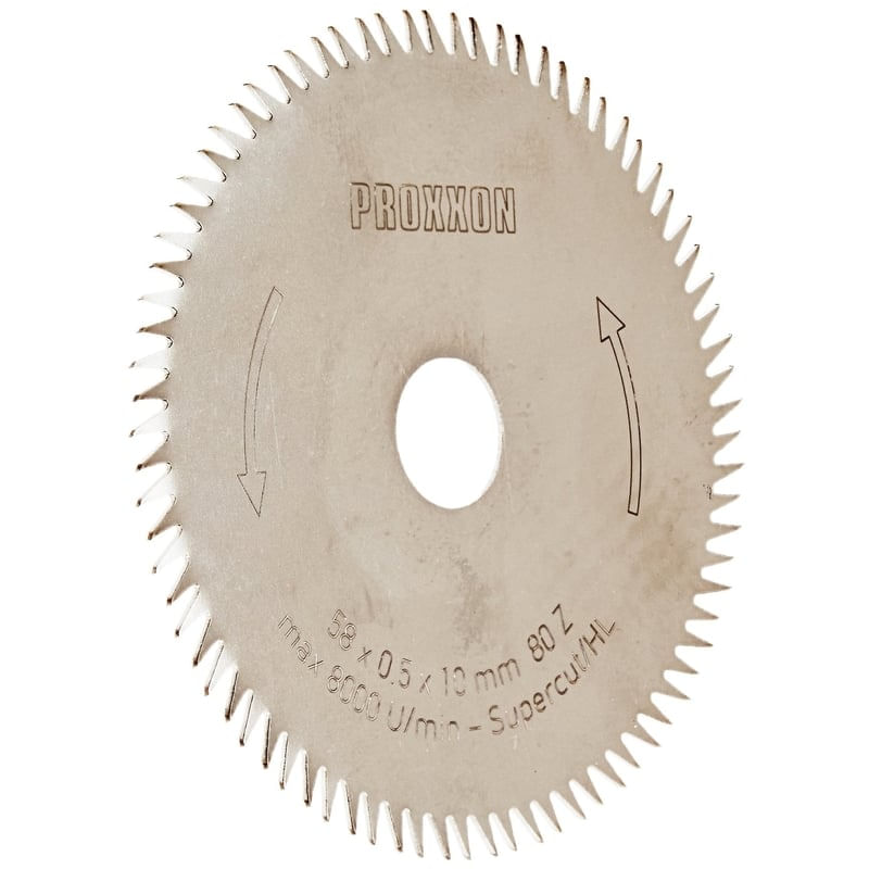 Casa si Gradina - Constructii - Scule electrice si accesorii - Accesorii fierastraie electrice - Disc super cut pentru FET, taiere lemn, plastic Proxxon 28731, Ø85x10 mm, 80 dinti - Infinity.ro