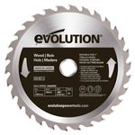 Casa si Gradina - Constructii - Scule electrice si accesorii - Accesorii fierastraie electrice - Disc pentru fierastrau circular, taiere lemn Evolution 180WD-0446, Ø180 x 20 mm, 30 dinti - Infinity.ro