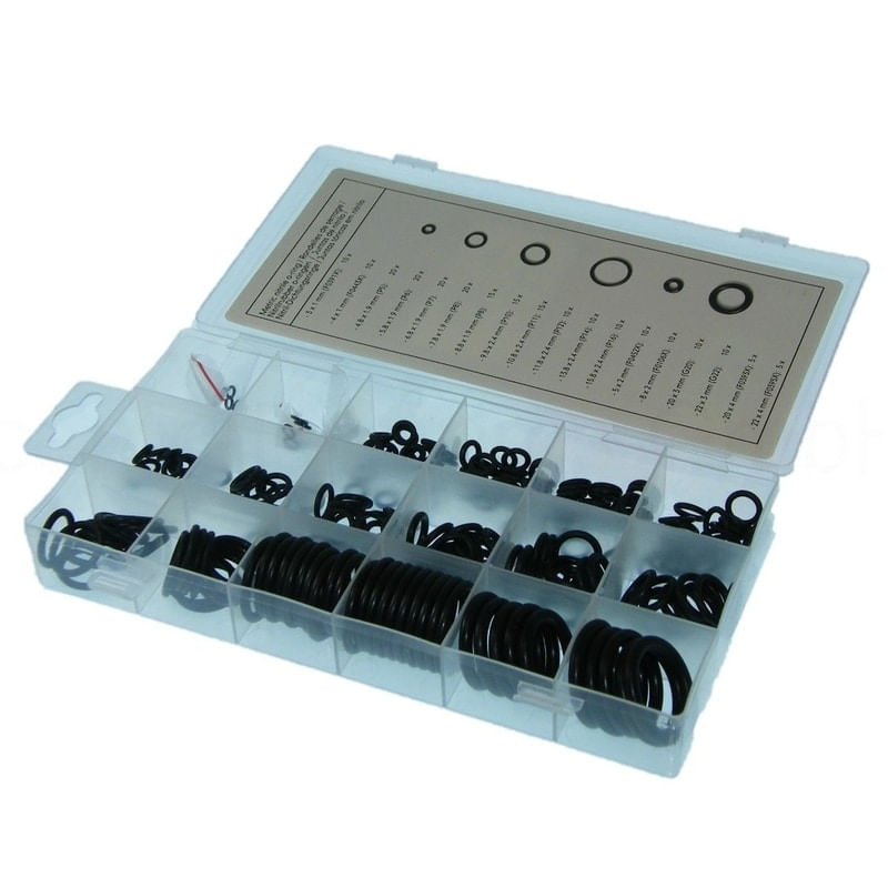 Casa si Gradina - Constructii - Scule de mana si unelte - Seturi scule - Set de garnituri O-ring Tolland HAS02, Ø3-22 mm, 225 piese - Infinity.ro