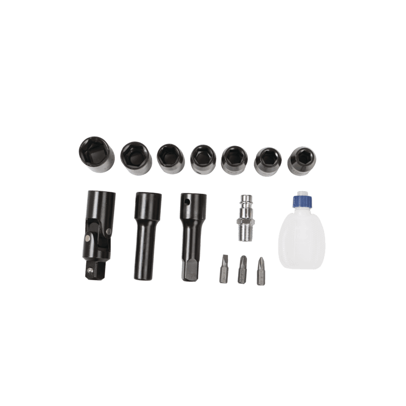 Casa si Gradina - Constructii - Scule profesionale - Scule pneumatice - Cheie pneumatica cu clichet Scheppach 7906100718, 1/2", 68 Nm, set 16 piese - Infinity.ro