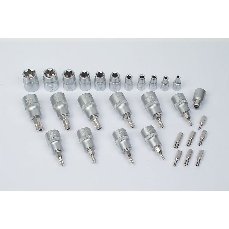 Casa si Gradina - Constructii - Scule de mana si unelte - Chei si truse chei - Trusa chei tubulare speciale cu profil TX Mannesmann 189-29, 29 piese - Infinity.ro