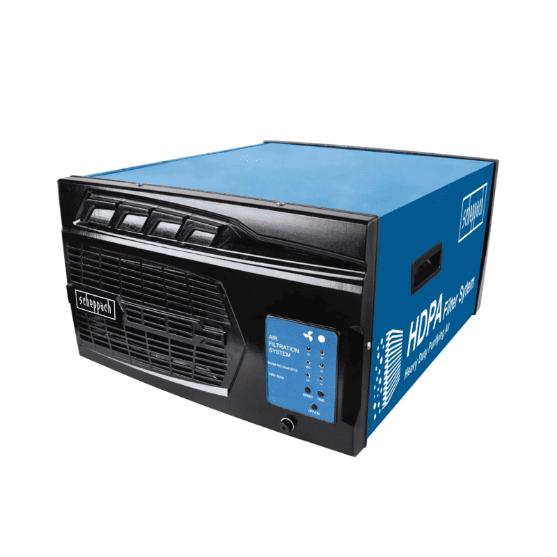 Electronice si Electrocasnice - Climatizare si sisteme de incalzire - Aparate filtrare aer - Purificatoare de aer - Purificator de aer pentru atelier HDA-14 Scheppach 5903001901, 110 W, 740 m³ h, 400 m² - Infinity.ro