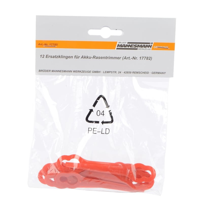 Casa si Gradina - Gradinarit si plante - Utilaje gradina - Coase electrice si motocoase - Set cutite de rezerva pentru motocoasa electrica Mannesmann 17785, 12 buc - Infinity.ro