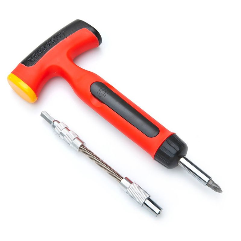 Casa si Gradina - Constructii - Scule de mana si unelte - Surubelnite - Surubelnita tip ciocan cu clichet si prelungitor 11 in 1 Crescent CMT1000 - Infinity.ro