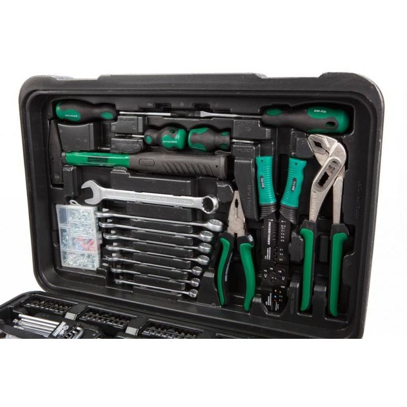 Casa si Gradina - Constructii - Depozitare, transport si protectie - Organizatoare si cutii scule - Trusa de scule tip troler Mannesmann 29070, 122 piese - Infinity.ro