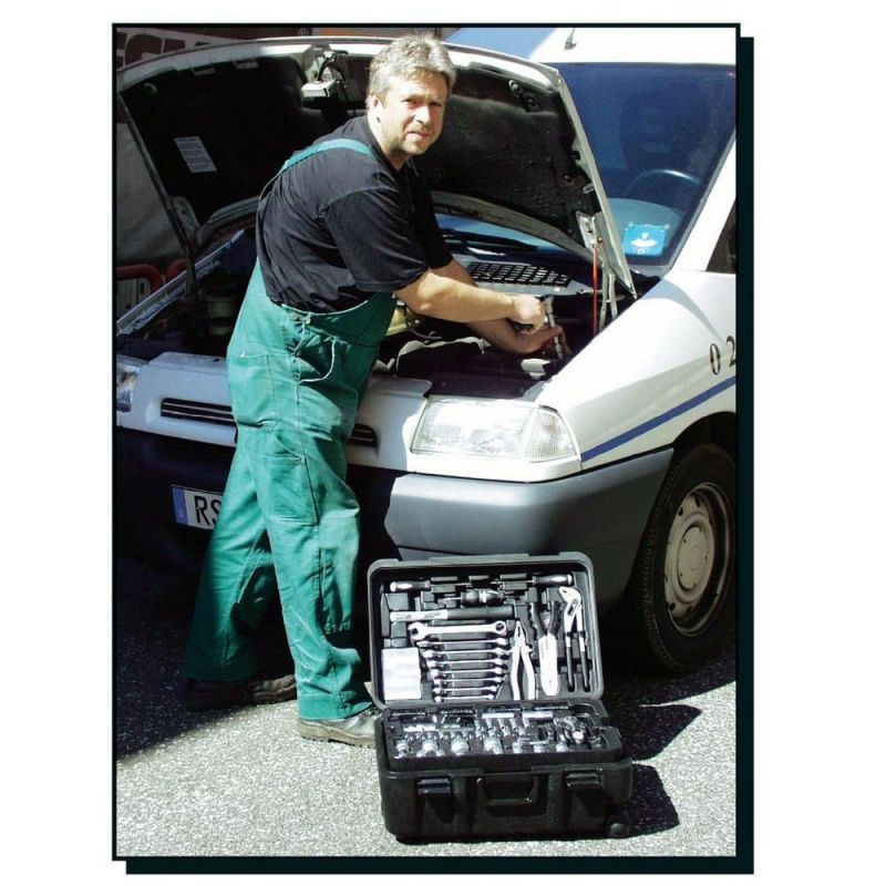 Casa si Gradina - Constructii - Depozitare, transport si protectie - Organizatoare si cutii scule - Trusa de scule tip troler Mannesmann 29070, 122 piese - Infinity.ro