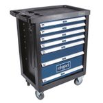 Casa si Gradina - Constructii - Depozitare, transport si protectie - Organizatoare si cutii scule - Carucior portabil cu scule TW1100 Scheppach 5909304901, 7 sertare, 70 piese - Infinity.ro