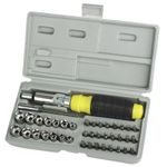 Casa si Gradina - Constructii - Scule de mana si unelte - Chei si truse chei - Trusa chei tubulare si biti Mannesmann 29041, 41 piese - Infinity.ro