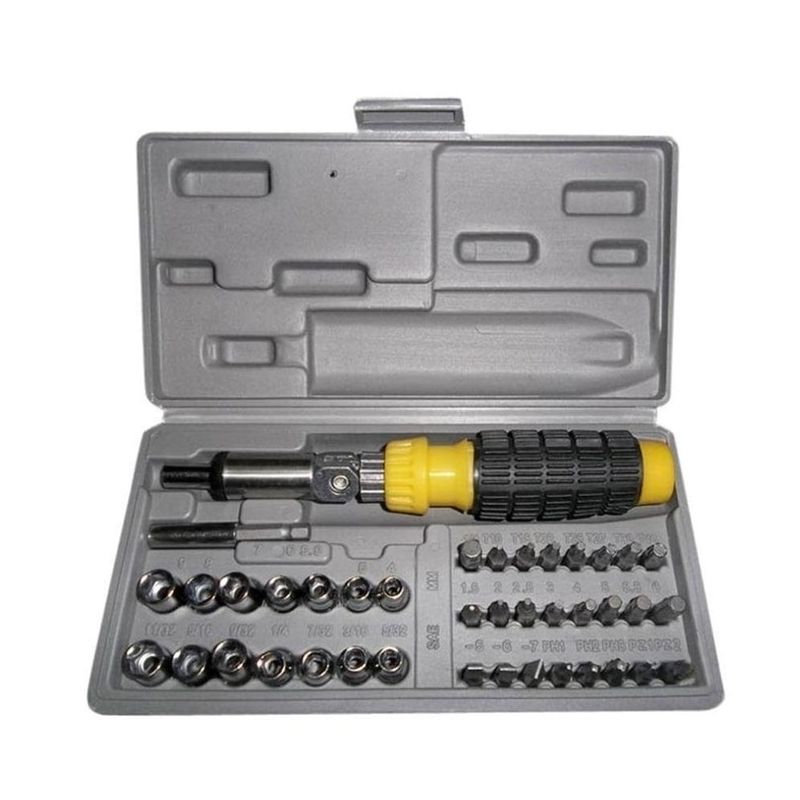 Casa si Gradina - Constructii - Scule de mana si unelte - Chei si truse chei - Trusa chei tubulare si biti Mannesmann 29041, 41 piese - Infinity.ro