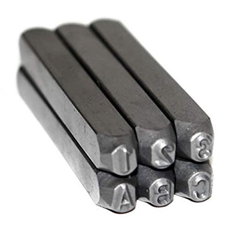 Casa si Gradina - Constructii - Scule de mana si unelte - Accesorii scule de mana - Trusa de poansoane cu litere si cifre Dema 18502, 4 mm, 36 piese - Infinity.ro