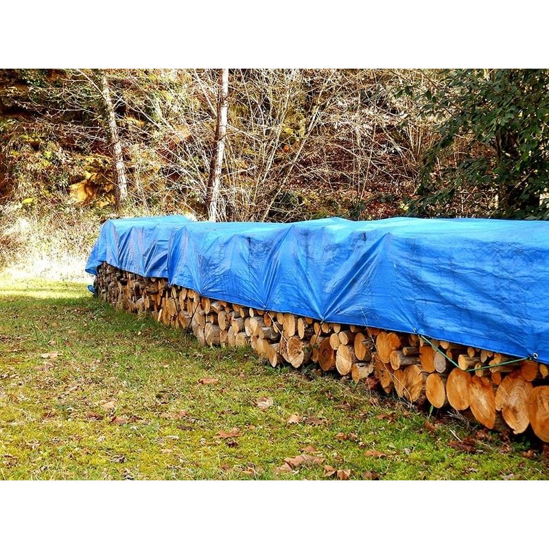 Auto si Moto - Intretinere auto - Huse auto - Prelata impermeabila din polietilena laminata Perel 110-0508, albastra, 5x8 m - Infinity.ro