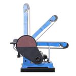 Casa si Gradina - Constructii - Scule electrice si accesorii - Slefuitoare - Masina de slefuit cu banda si disc plus stativ GBTS1100 Guede 38352, 1100 W, 1500 rpm - Infinity.ro